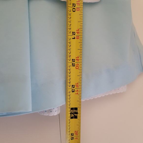 Vintage Alice in Wonderland Costume Dress Girl’s 6 Blue White Rabbit Embroidery - Picture 9 of 14